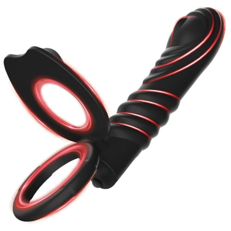 Anal Butt Plug Strap On Penis Anal Dildo Sex Toys For Men Cock Ring With 10 Vibration Modes Penis Sleeve Vibrator Anal Toys Anal Plug For Couples And Adult Women