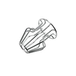 Metal Hollow Tunnel Butt Plug Speculum Stainless Steel Anal Plug Anus Peep Adult Sex Toy(M)