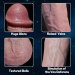 7.5In Realistic Dildo,Soft Sex Toys with Big Glans and Powerful Suction Cup,Huge Silicone Dildo for Vaginal G-spot and Anal Play,Adult Toys for Men and Women