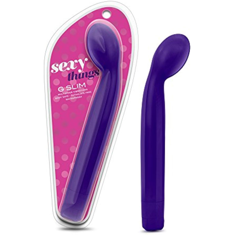 Sexy Things G Slim - Powerful G Spot Stimulating Vibrator Designed For Perfect G Spotting - Ipx7 Waterproof - Adjustable Vibration Speeds - Adult Pleasure Sex Toy For Couples - Purple