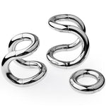 Metal Stainless Steel Penis Ring Cock Ring for Male Adult Sex Toy(A1,50mm)
