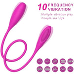 Double Penetration Dildo Vibrator For Couple,Multi-Speed Rechargeable Vibrator Anal Vagina Women Men Gays Dildo Sex Toys Watereproof