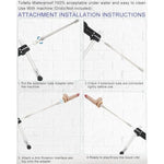 13.38" Extension Tube Adapter For Premium Sex Machine With 304 Stainless Steel Anti-Rotation System Self Lock (L 13.38" Extension Tube)