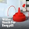 Condiment Squeeze Bottles for Sauces Liquids - 12 OZ Kitchen Squirt Bottles for Liquids - Plastic Condiment Bottles for Sauce, Ketchup, Dressing, Oil - Easy Pour & Clean