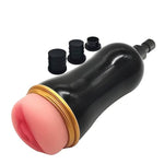 Male Masturbators Cup With Massage Gun Connector Auto Thrusting Pocket Pussy Male Stroker Realistic Vagina Adult Sex Toys For Man Masturbation