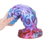 Realistic Monster Dildo Thick Animal Penis G- Spot Massage Liquid Silicone Anal Plugs Buttplug With Strong Suction Cup For Men Women Couples Hands-Free Play (M)