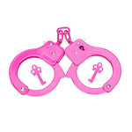 Metal Play Handcuffs, Hand Cuffs Police, Toy Handcuffs For Kids (Pink)