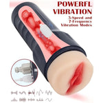 Male Masturbators Cup Accessories For “Fr Series” Premium Sex Machine Thrusting Gun, Adult Sex Toys 3D Realistic Texture Pocket Pussy 3-Speed & 7-Frequency Vibration Modes (Male Masturbator)
