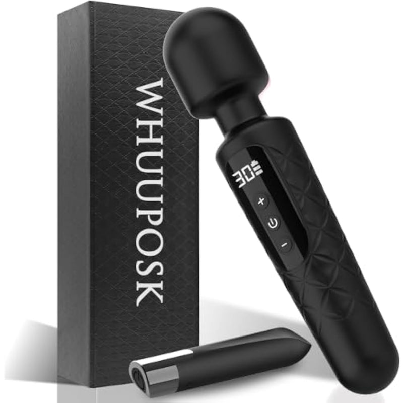Vibrator Wand & Mini Bullet Vibrator Set Adult Toys,Vibrators Female Sex Toys With 30 Vibration Modes,Lipstick G Spot Dildo Clitoral Vibrator,Waterproof Adult Sex Toys For Women And Couples