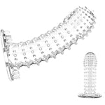 Penis Sleeve Cock Sleeve Adult Sex Toys For Men, Transparent Penis Extender Girth Extension Enhancer For Men,Penis Extension Penis Pump Male Sex Toys Sex Game, Penis Ring Enlarger Sex Toys For Couples