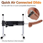 Sex Machine Attachment Vac-U-Lock 8.07 Inch Silicone Realistic Big Dildo - Lifelike Penis for Thrusting F-Machine and Vac-U-Lock Compatible Dildos Adult Sex Toys for Women Couples