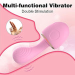 Sex Nipple Sucking Toy Vibrator For Women 2 In 1 Sex Stimulator Clitoral Tongue Sucking Thrusting G -Spot Dildo Vibrator With 20 Modes, Adult Sex Toys?Pink?
