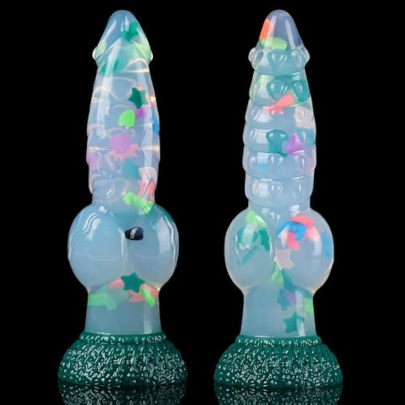 Knot Dildo Clear Fantasy Monster Dildo, 10 Inch Huge Dog Dildos Big Thick Horse Dragon Dildos With Strong Suction Cup, Realistic Soft Anal Toys For Men Gay, Adult Sex Toys For Women Men Couples