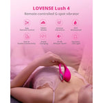 Wearable Lush 4.0 G-Spot Bullet Vibrator, Bluetooth Remote Control Sex Toys For Women Female Couples Pleasure Tools