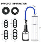 Penis Pump,Enhancement Vacuum Pump 9 x 2.25 inch Cylinder