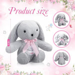2 Pieces Flower Girl Gifts Wedding 10 Inch Bunny Stuffed Animal Will You Be Our Flower Girl Proposal Gifts From Bride For Wedding Proposal Anniversary Party
