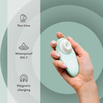 Liberty 2 Sage Pleasure Air Clitoris Sucker With Travel Case & We-Vibe Pivot Vibrating Cock Ring - Couples Sex Toys Bundle