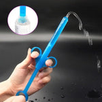 Lube Applicator For Women Man, 2Pcs Injector With 10Ml Scale Smooth Rounded Cap, Reusable, Easy To Clean (Black-Red)