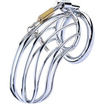 Male Chastity Device Stainless Steel Chastity Cock Cage Penis Ring For Men Virginity Lock Chastity Belt Adult Game Sex Toy