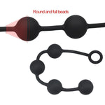 Sex Training Toy Pull Bead Silicone Anal Plug Sexy Gay Anal Plug Trainer L
