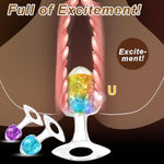 Luxury Liquid Silicone Anal Plug With Jeweled Crystal Beads, G-Spot Stimulation, Ideal For Beginners, Suitable For Men, Women, And Couples