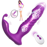 With Remote Control Thrusting Dildo Butterfly Clitoral Vibrator, Adult Sex Toys G-Spot Stimulator, Anal Vaginal Wearable Rabbit Panty Vibrator, 10 Vibration Modes For Women And Couples