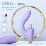 G Spot Vibrator for Women, Female and Couples Massag 5licking and 9panting Modes (Purple)