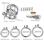 Penis Cage For Sex Metal Chastity Cage With Spikes Sexual Chastity Devices For Male Chastity Devices With Invisible Lock 50Mm