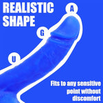 8.07 Inch Realistic Dildo, Big Thick Dildos For G Spot And Anal Stimulation With Strong Suction Cup, Silicone Suction Penis Adult Sex Toy For Women And Men (Blue)