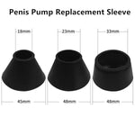 3Pcs Penis Pump Masturbator Sleeve Realistic Vagina Cover Replacement Sealing Cap For Male, Penis Vacuum Pump Enhancement Sleeve Accessories Stronger Bigger Erections Pump