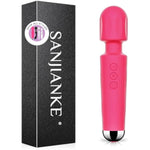 Vibrator Wand Sex Toys,Clit Stimulator Vibrators,Vibrator For Woman,Wand Massager Sex Toy,20 Patterns,8 Speeds Of Pleasure,Quiet Adult Sex Toys,Waterproof, For Women Gifts (Rose Red)
