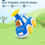 Press And Go Car Toys For Toddlers 1-3, 6 Pack Animal Baby Car Toys For 1 2 Year Old Boy, Push Go Friction Vehicle Toys For Infants 6-9-12-18 Months, One First Birthday Gifts For Boys Girls