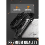 Riding Whip For Couples, Faux Leather Whip For Bedroom Play Black 18"