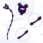 10.62 Inch Extra Long Urethral Sounds Beads Sex Toys Silicone Urethral Sound Plug Urinary Dilator Smooth Urethral Sounding Toys Penis Plug Male Urethral Plug Urethral Sounds Sex Toy (Purple)