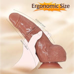 7.08" Realistic Dildo Silicone Dildos For Beginner, Curved Dildos With Suction Cup,Hands-Free Adult Sex Toys For G Spot And Anal Play