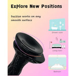 Monster Dildo, 7.5" Realistic Textures G Spot Massagers For Clitoral Vagina And Anal Thrusting Adults Sex Toys, Suction Dildo For Women - Black