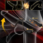 Thrusting Prostate Massager Anal Vibrator, Male Prostate Toy With Vibrating Penis Ring, Gay Sex Toys For Men P Spot Stimulation With 10 Thrusting Vibrating Modes, Anal Butt Plug Cock Rings With Remote