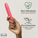 Gaia Eco Plant-Based 7" Slim Multispeed Vibrator In Coral Made Of Sustainable Biofeel Worlds First Plant Based Vibe For Vagina And Anal Play Premium Eco Pleasure Adult Sex Toy Couples