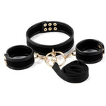 Bdsm Bondage Set Couples Sex Toys Neck To Wrist Restraints Kit With Traction Chain Adjustable Leather Restraints Bondage Gear & Accessories