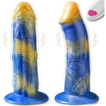 Fantasy Dildo Vibrator Sex Toys - 8.4" Zipper Monster Thick Dildo Adult Toys, Remote Control Vibrators 10 Modes, Anal Toy G-Spot Strong Suction Cup Dildos, Women Couples Female Sex Toys
