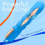 Discreet Thrusting G Spot Vibrator Dildo With Portable Size For Clitoral Vagina Stimulation, Personal Wand Massager Silent Sex Toy With 10 Vibrating 7 Thrusting, Adult Sex Toys For Women Or Men