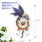 3D Wooden Blue Dragon Clock Puzzle for Adults DIY Craft Kit