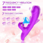 Powerful G-Spot Vibrating Dildo, Female Couples Sex Toys G-Spot Vibrator With Clitoral Sucking And Vibrating Function, More Powerful 7-Speed Motor, Powerful Sucking Clitoral Stimulation Massager