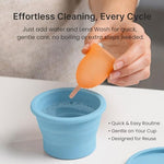 Menstrual Cup Cleaner Case & Period Disc Sanitizer, Light Blue