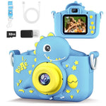 Kids Camera, Toys For Age 3-8 Year Old Boys, Stocking Stuffers For Kids, 1080P Hd Selfie Digital Video Camera For Toddlers For Son - Blue