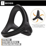 4 Different Size Cock Rings, Penis Rings - Premium Soft Silicone Cock Ring - Better Sex
