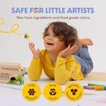 100% Pure Beeswax Crayons for Babies and Toddlers, 12 Pack, Non-Toxic, Art Supplies for 1+ Year Olds