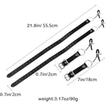 Sm Labia Spreader Nipple Bondage For Women,Bdsm Clitoral Vagina Orgasms Nipple Clamps Clitoral Dual Stimulation Adjustable Leather Straps Couple Fetish Game Role Play Adult Kinky Sex Pleasure,Black