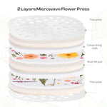 9" x 9" Microwave Flower Press Kit for Adults