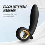 Inflatable Dildo Vibrator – G-Spot And Anal Prostate Massager For Men And Women Rechargeable Silicone Sex Toy With 10 Vibration Modes And Automatic Inflation